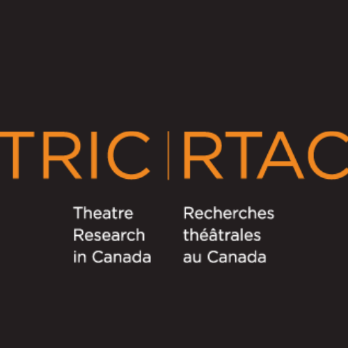 Le logo de la recherche théâtrales au Canada.